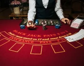 Blackjack table